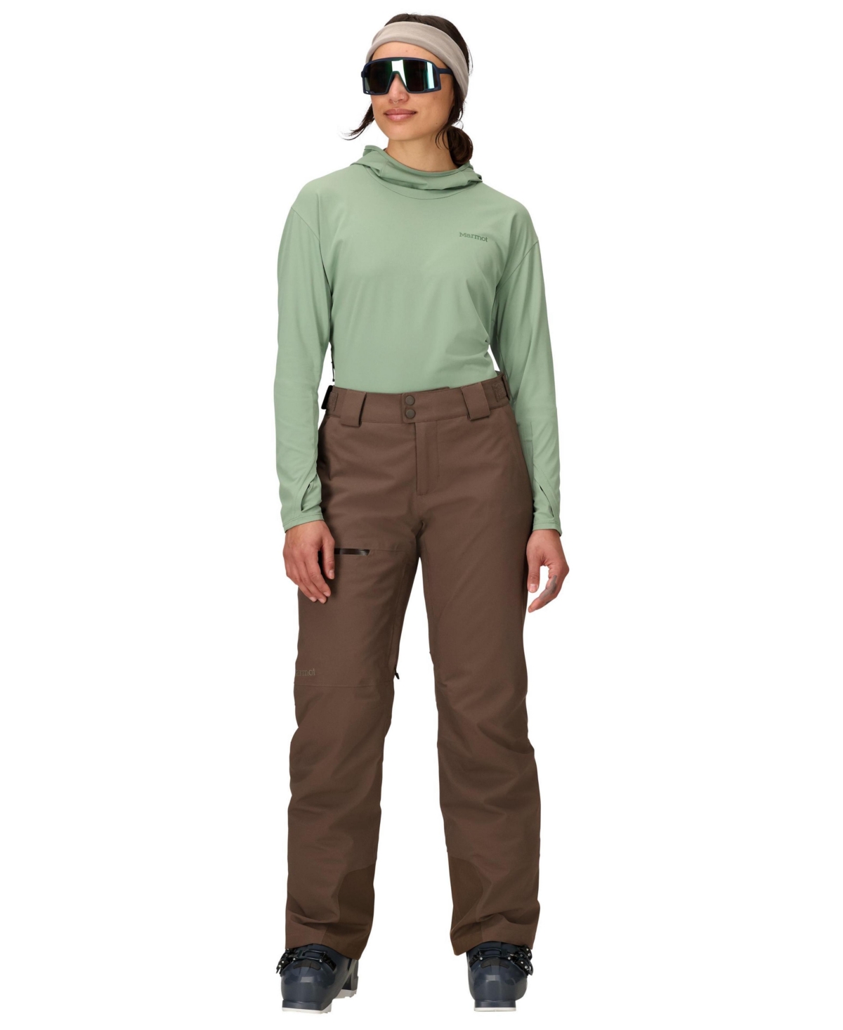 Marmot Women's Insulated Refuge Snow Pants In Brown