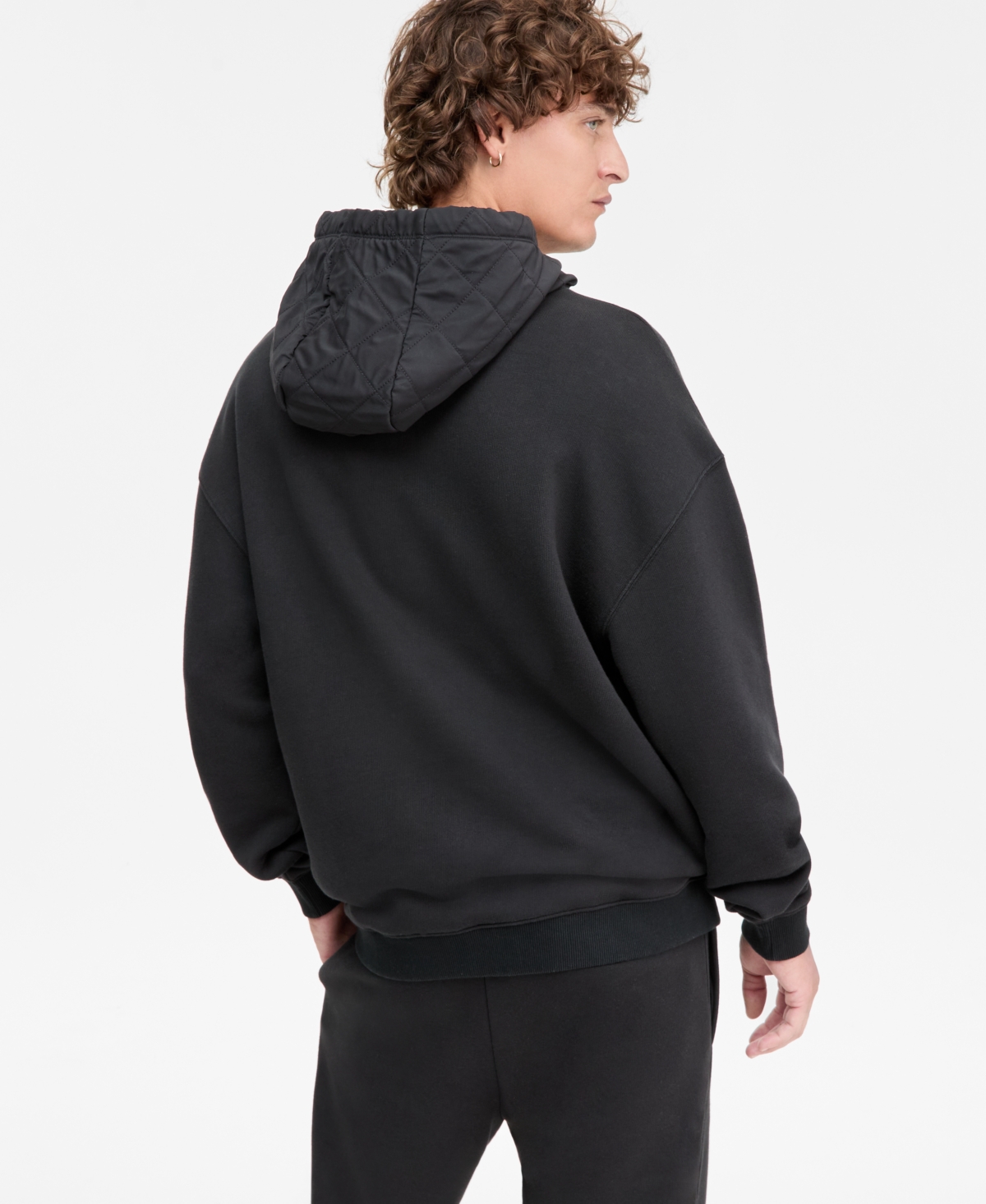 Hugo Boss Dilvano Oversized Wax Logo Pullover Hoodie