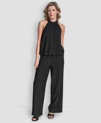 Women's Sleeveless Halter-Neck Top