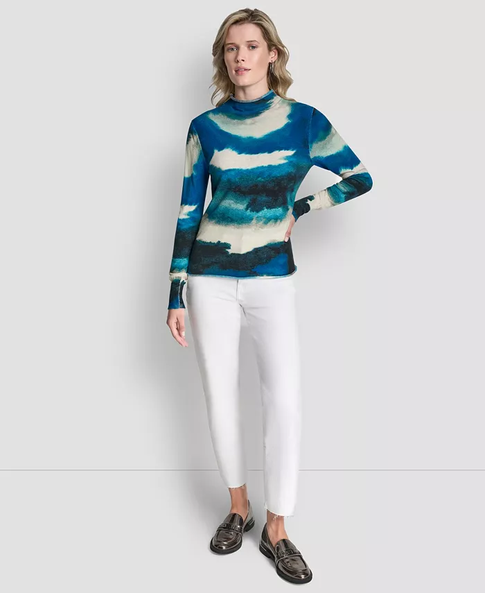 Women's Printed Long Sleeve Sweater - thumbnail 4