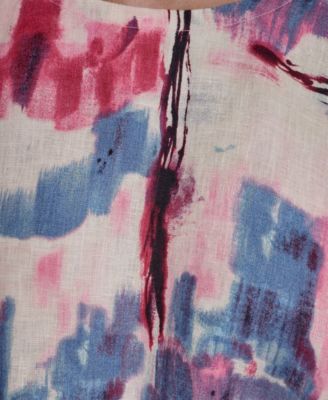 Women's Printed Drop Shoulder Crewneck Top