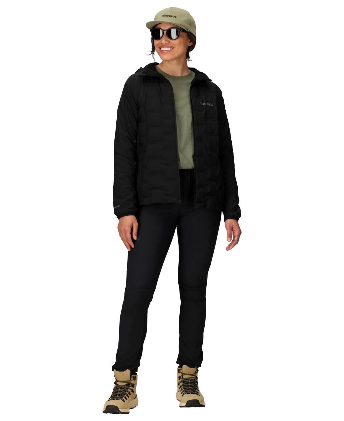 Marmot Women's Active Long Sleeve Hoodie In Black