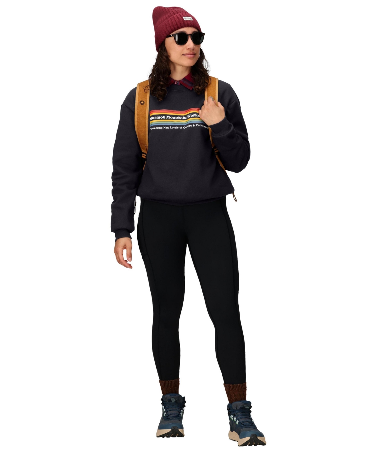 Marmot Women's Crewneck Long Sleeve Sweatshirt In Black