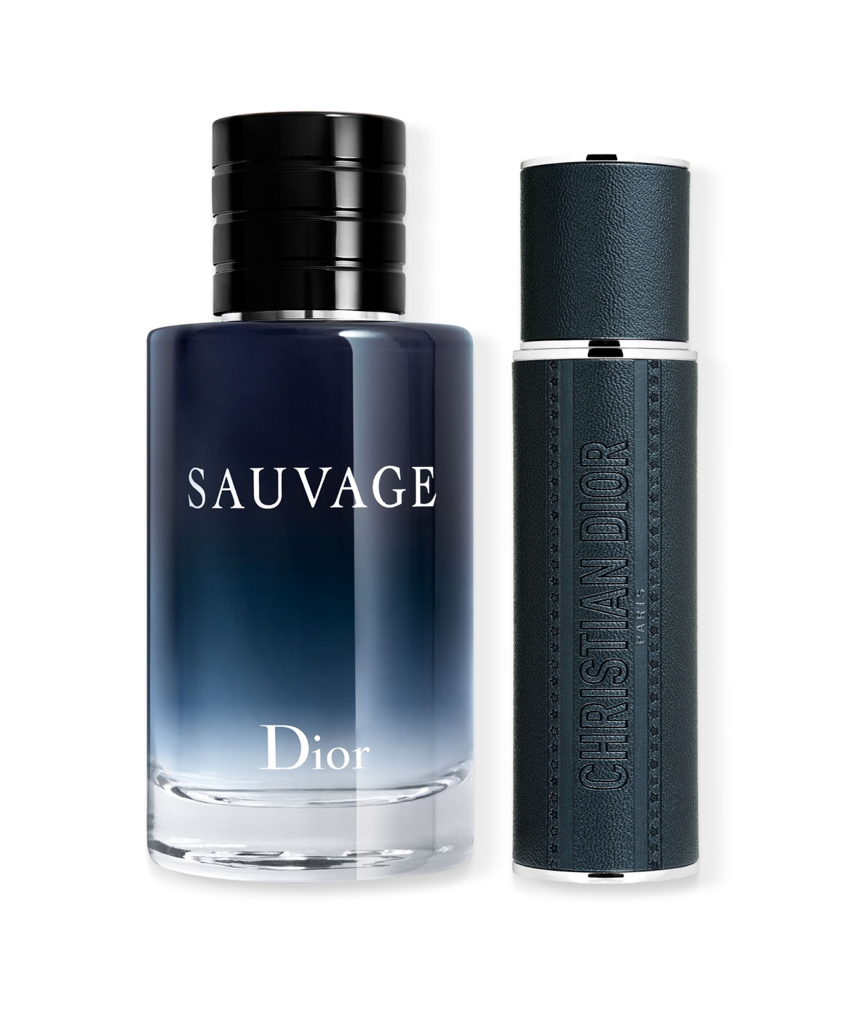 Dior 2-pc Sauvage Eau De Toilette And Travel Spray Gift Set In Transparent