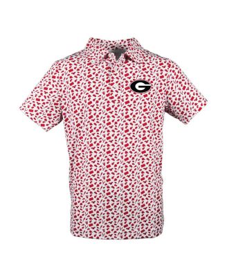 Garb - Toddler Red Georgia Bulldogs Tom Allover Print Performance Polo Shirt