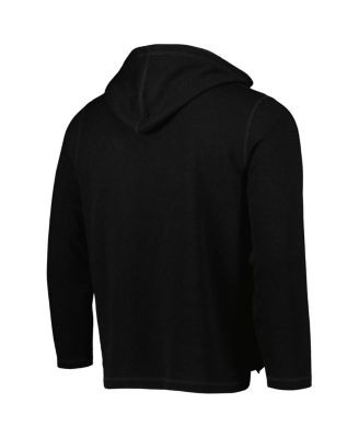 Men's Black Charlotte FC Baja Fleece V-Neck Pullover Hoodie