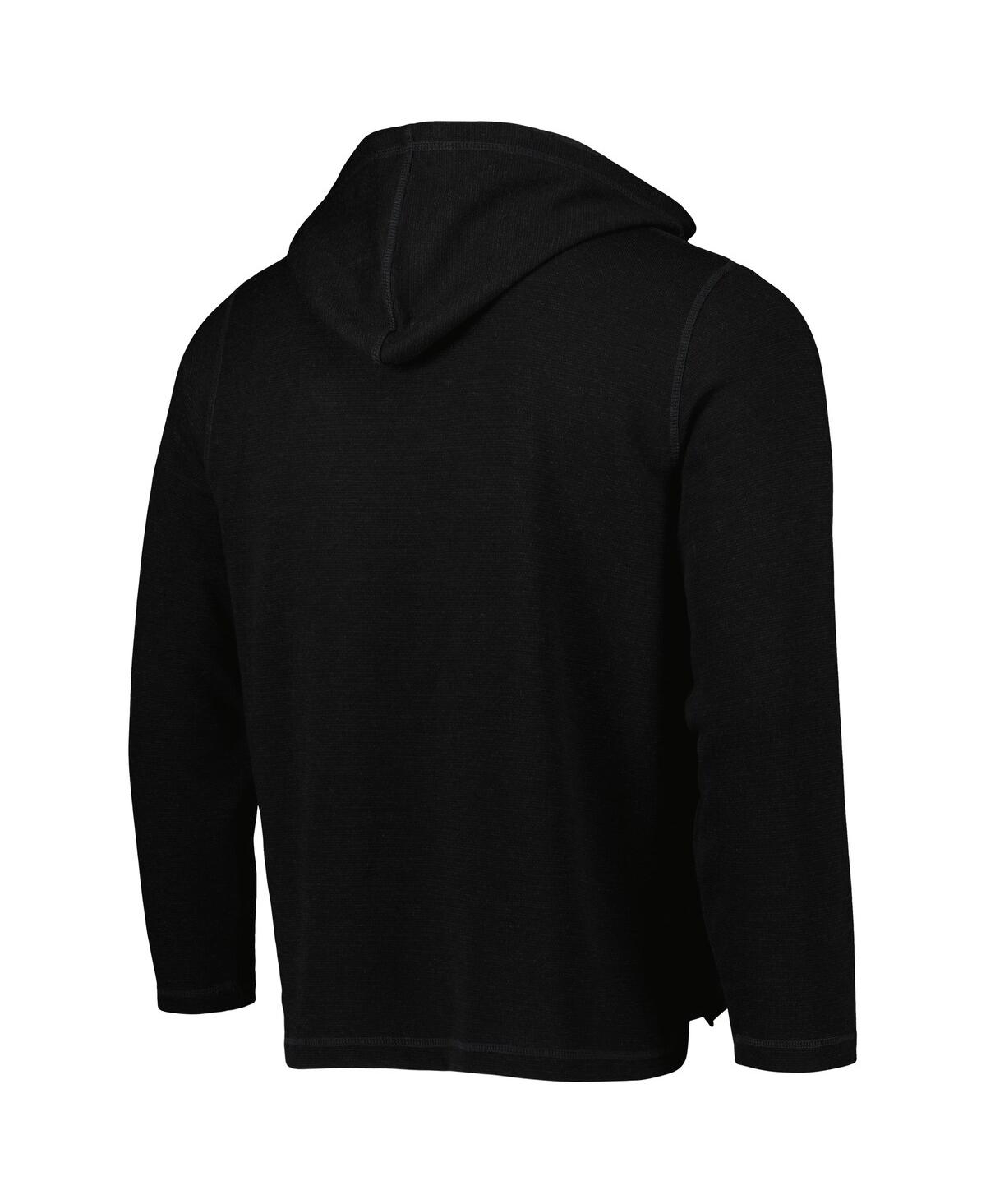 Boxercraft Men's Black Charlotte Fc Baja Fleece V-neck Pullover Hoodie In Black
