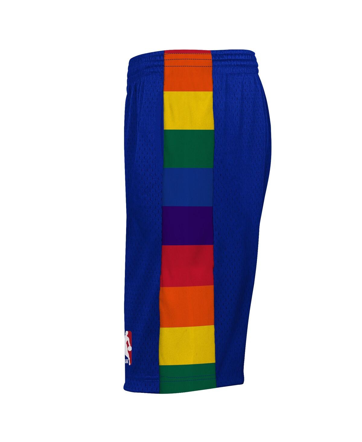 Mitchell & Ness Big Boys And Girls Blue Denver Nuggets Swingman Shorts In Blue