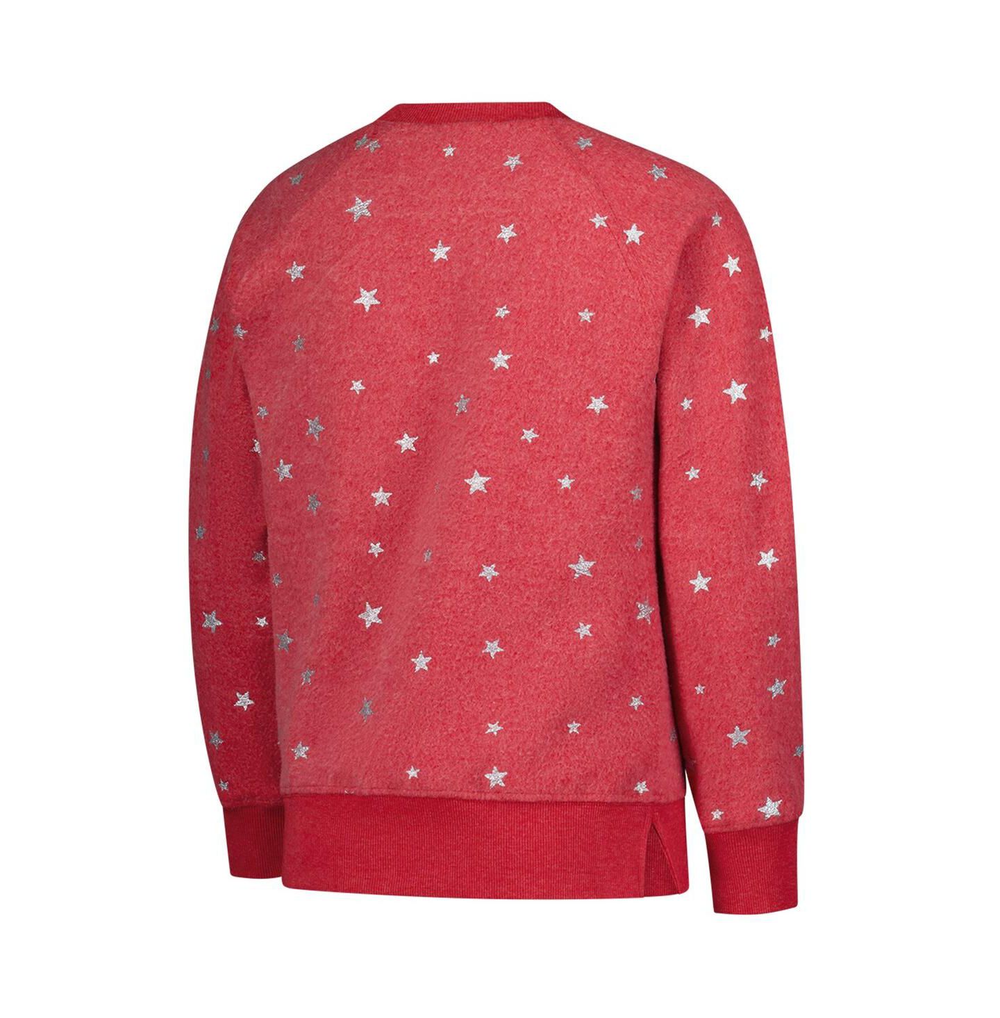 Толстовка Wes & Willy Crimson Oklahoma Sooners Shimmer Star Reverse для девочек — фото 3