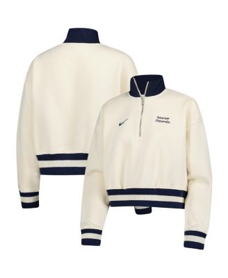 Nike - Women's Natural Syracuse Orange Phoenix Fleece Half-Zip Sweatshirt