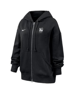 Women's Black LA28 Summer Olympics Phoenix Fleece Full-Zip Hoodie