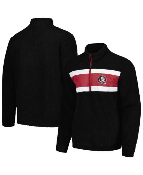 Мужская толстовка G-III Sports by Carl Banks Black Florida State Seminoles Pinch Runner Half-Zip