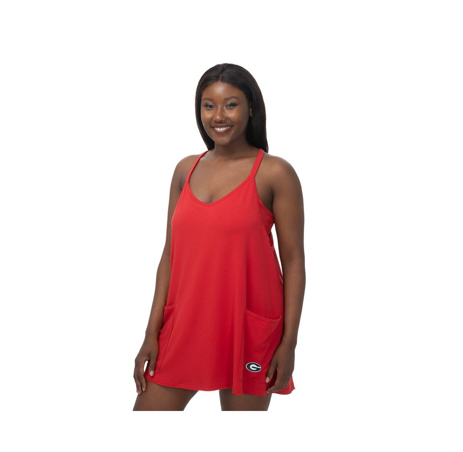 Women's Red Georgia Bulldogs Active Pocketed Skort Dress