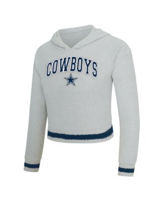 Women's 2-Piece Gray Dallas Cowboys Whitley Long Sleeve Hoodie Top and Shorts set