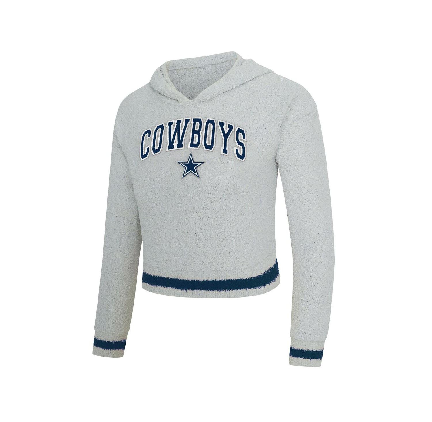 Women's 2-Piece Gray Dallas Cowboys Whitley Long Sleeve Hoodie Top and Shorts set