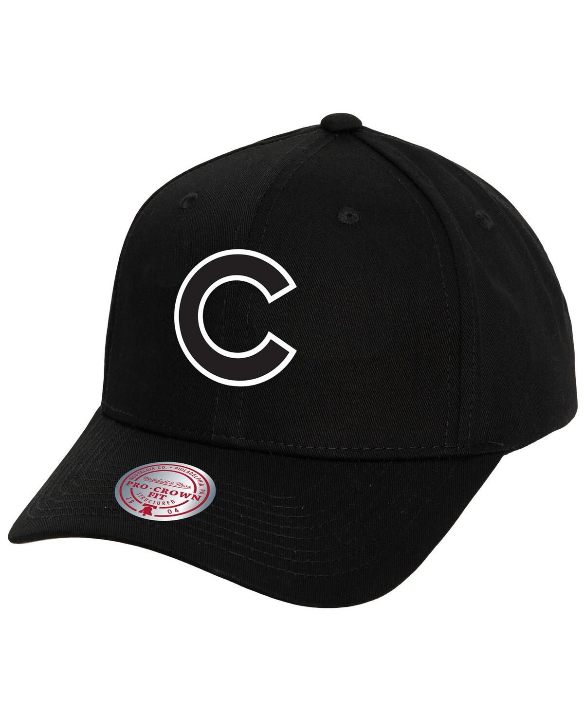 Mitchell & Ness Men'sâ Black Chicago Cubs Cooperstown Collection Panda Pro Snapback Hat In Black