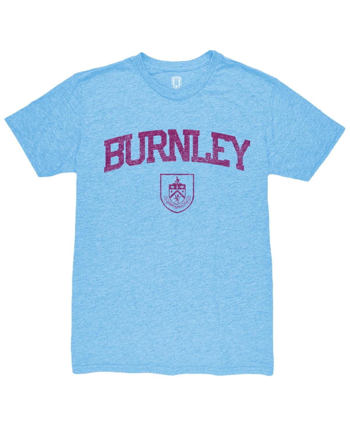 1863fc Men's Light Blue Burnley Wordmark Mock Twist Tri-blend T-shirt In Blue
