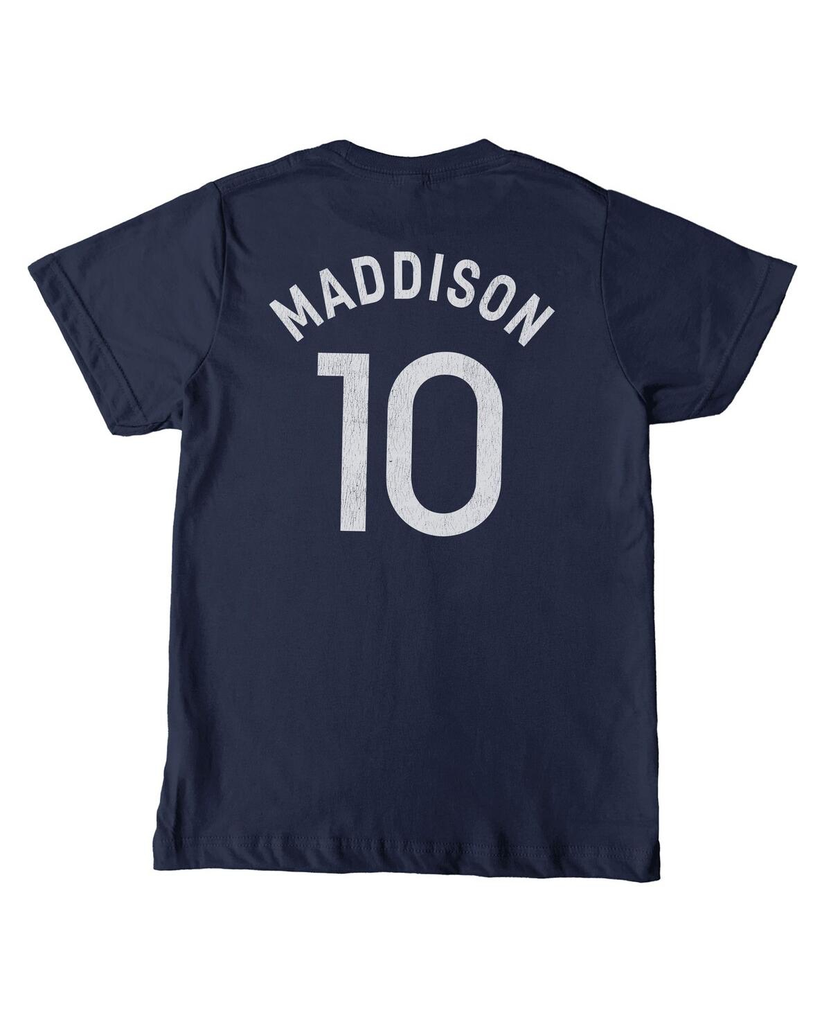 1863fc Big Boys And Girls James Maddison Navy Tottenham Hotspur Player T-shirt In Black