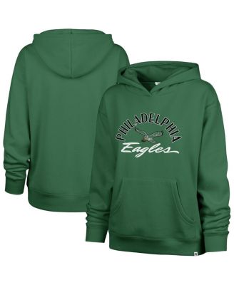 '47 Brand - Women's Kelly Green Philadelphia Eagles Plus Size Whirlwind Naomi Hoodie