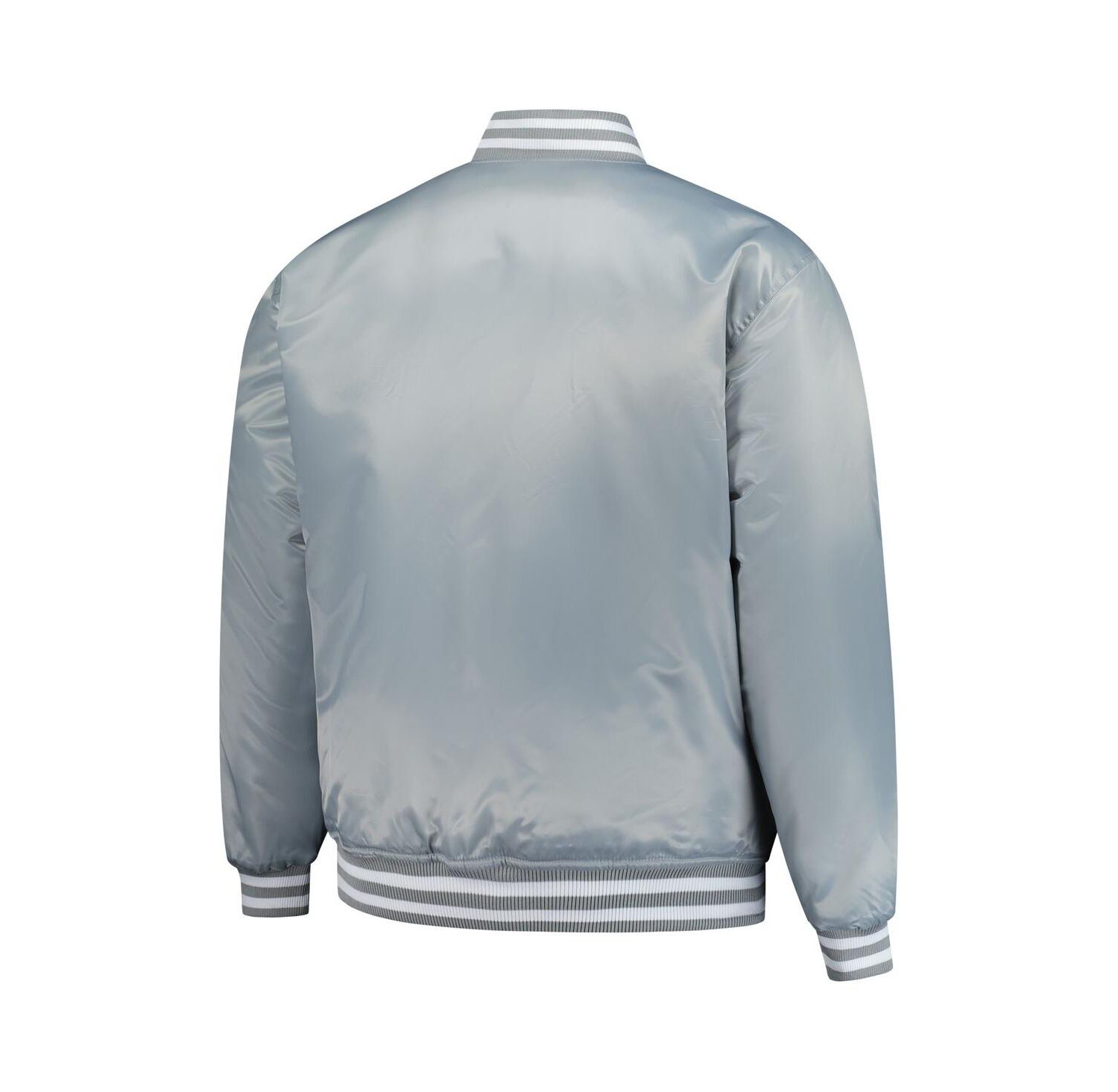 Men's Blue/Silver Detroit Lions Big & Tall Throwback Reversible Full-Zip Jacket