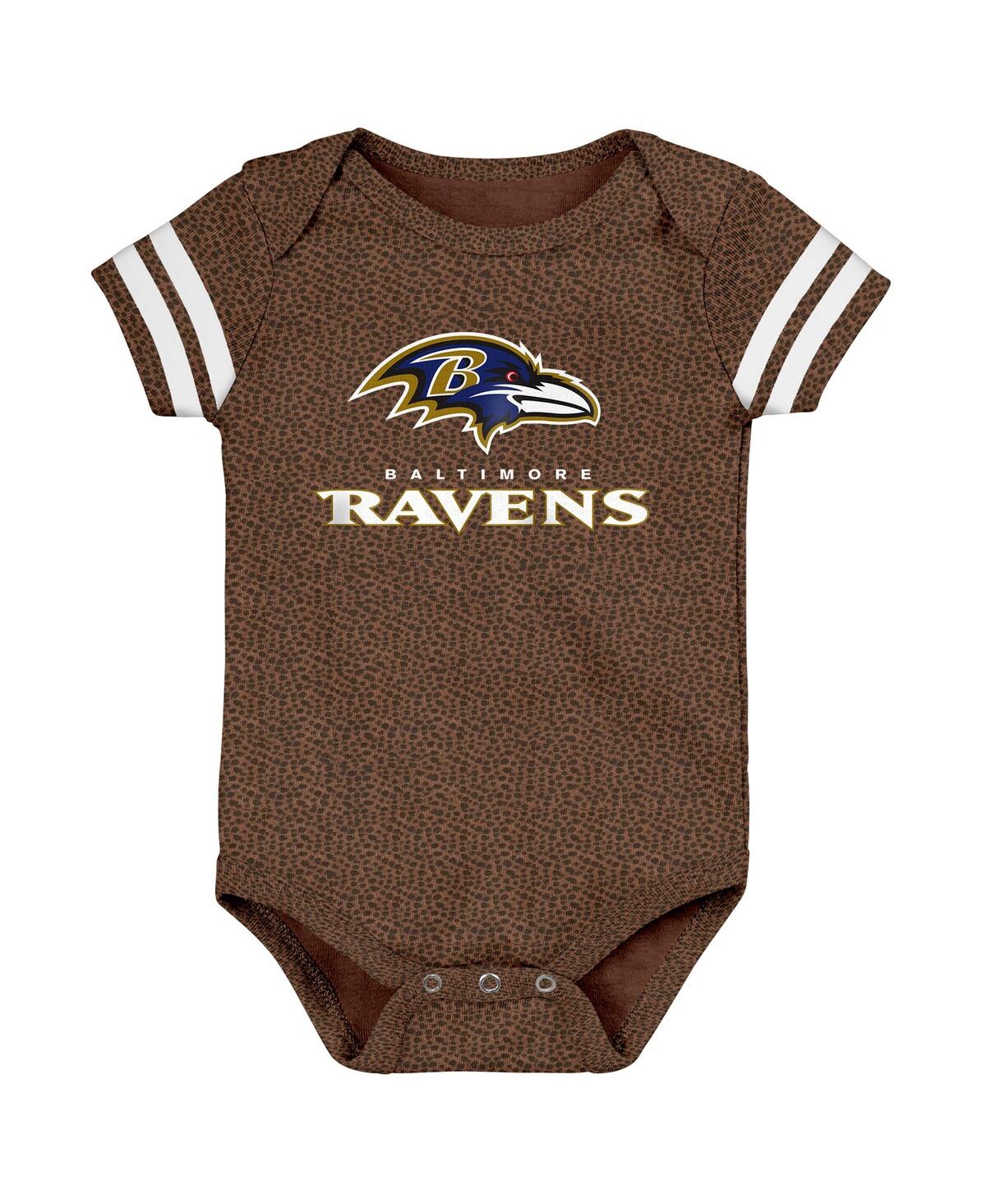 Outerstuff Baby Boys And Girls Brown Baltimore Ravens Playmaker Bodysuit In Brown