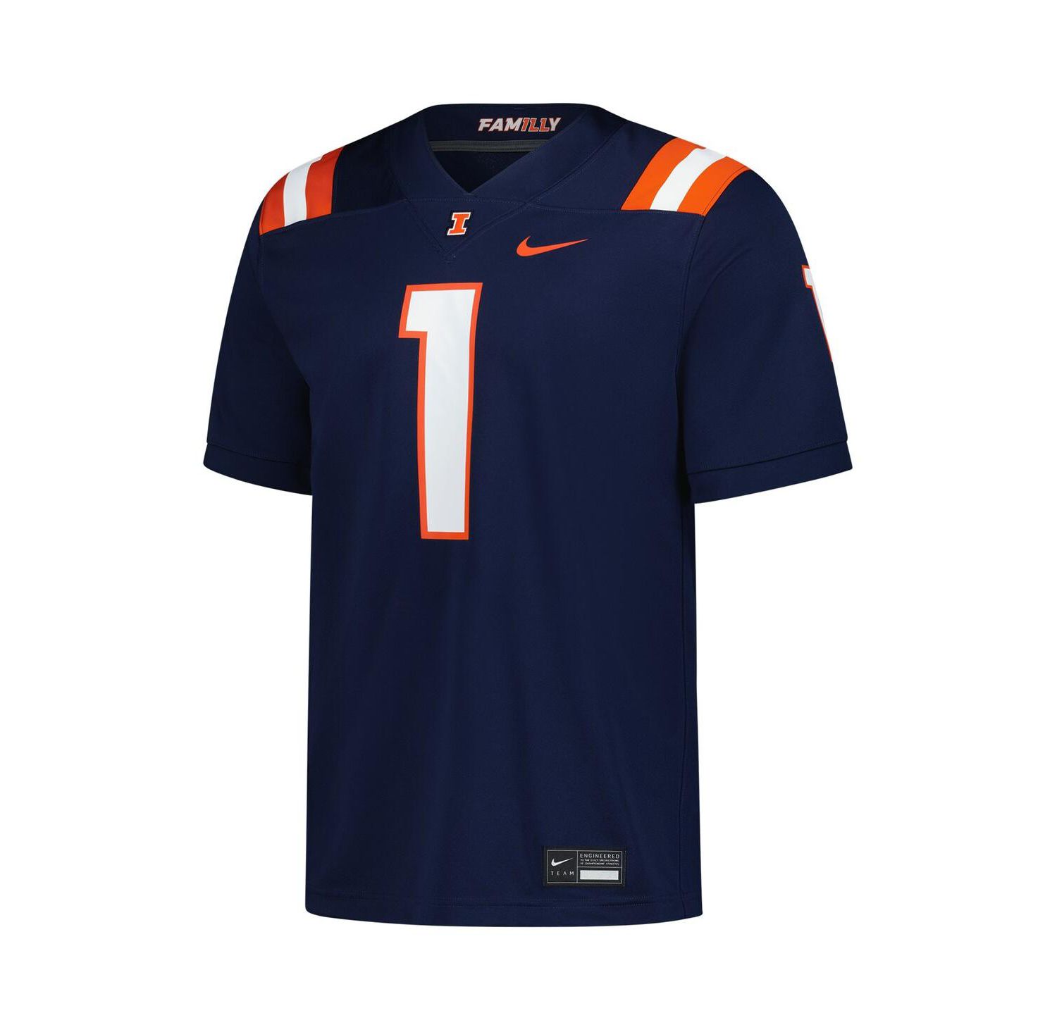 Men's Navy Illinois Fighting Illini Untouchable Replica Game Jersey