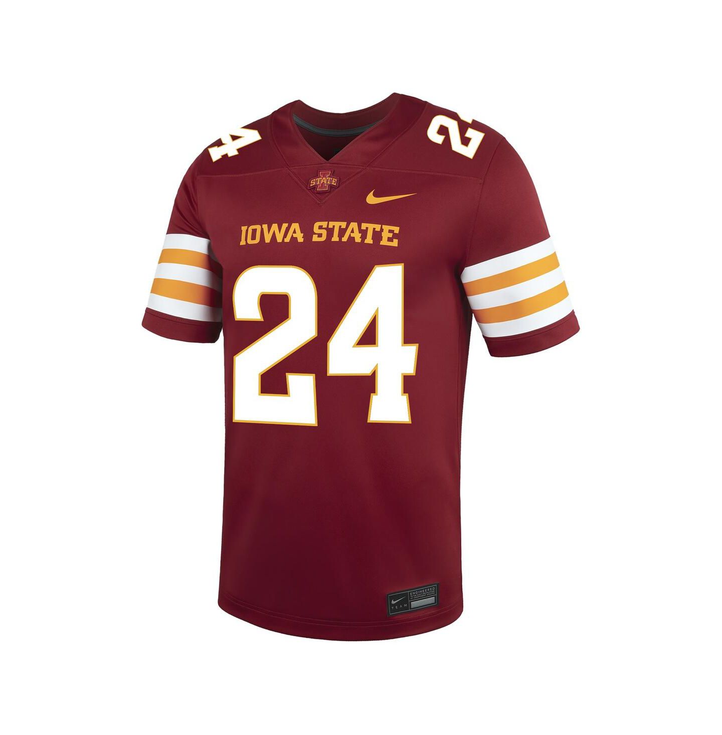 Мужской топ Nike 24 Cardinal Iowa State Cyclones Untouchable Replica Game Jersey — фото 2