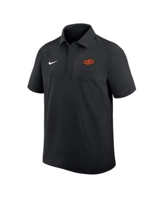 Men's Black Oklahoma State Cowboys Woven Polo Shirt