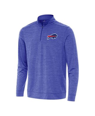 Men's Heather Royal Buffalo Bills Bright Quarter-Zip Sweatshirt