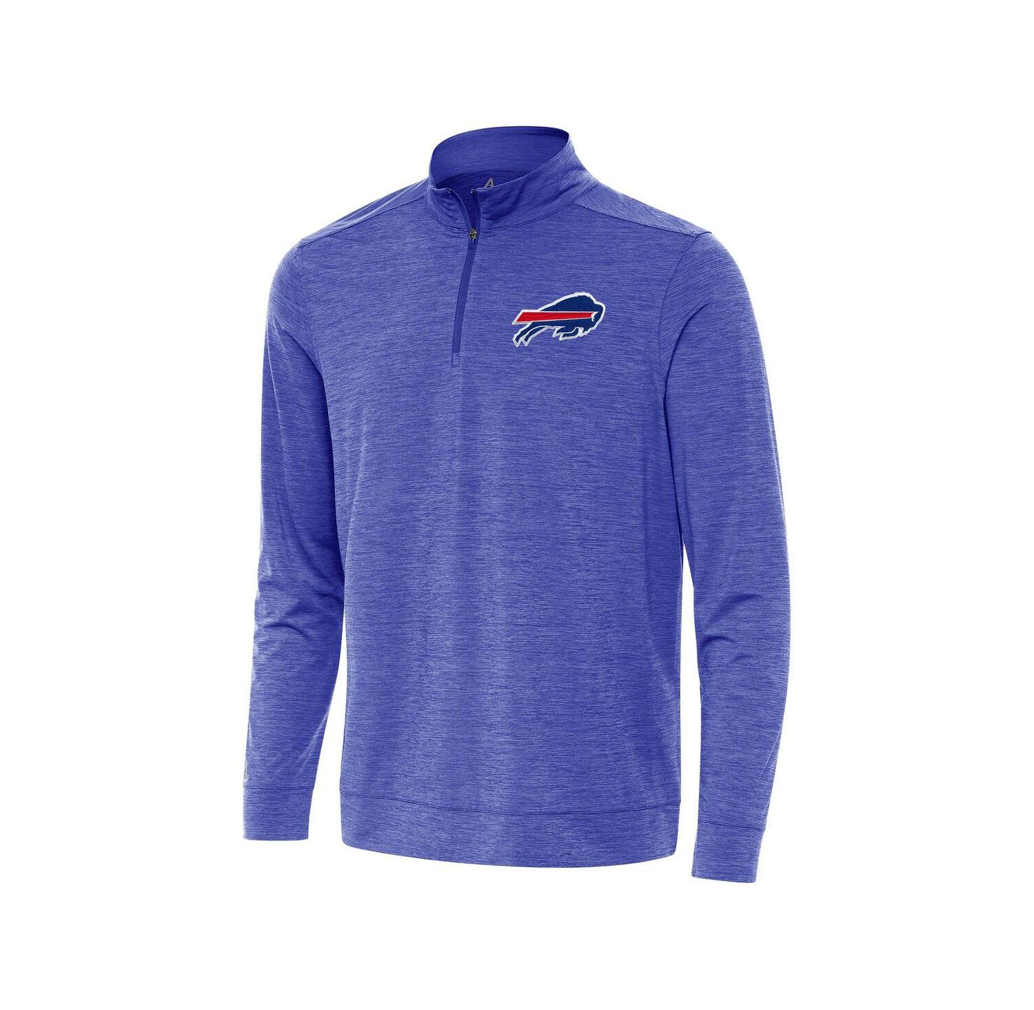 Men's Heather Royal Buffalo Bills Bright Quarter-Zip Sweatshirt