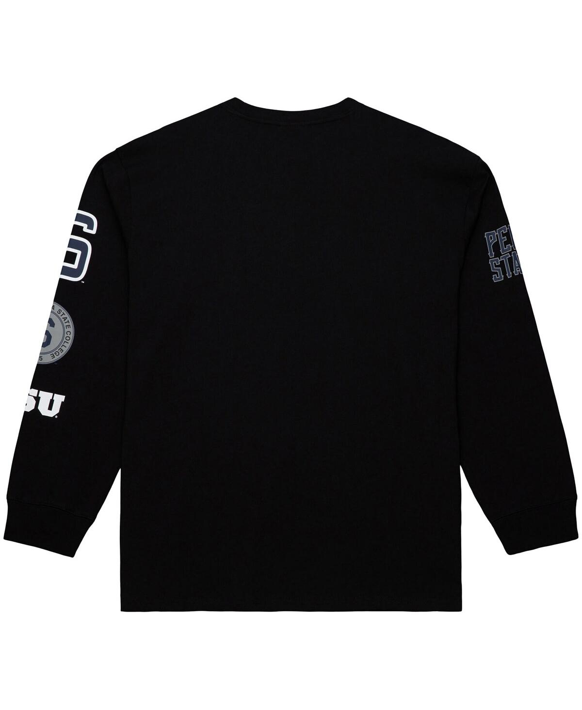 Mitchell & Ness Men's Black Penn State Nittany Lions Training Camp Long Sleeve T-shirt In Black