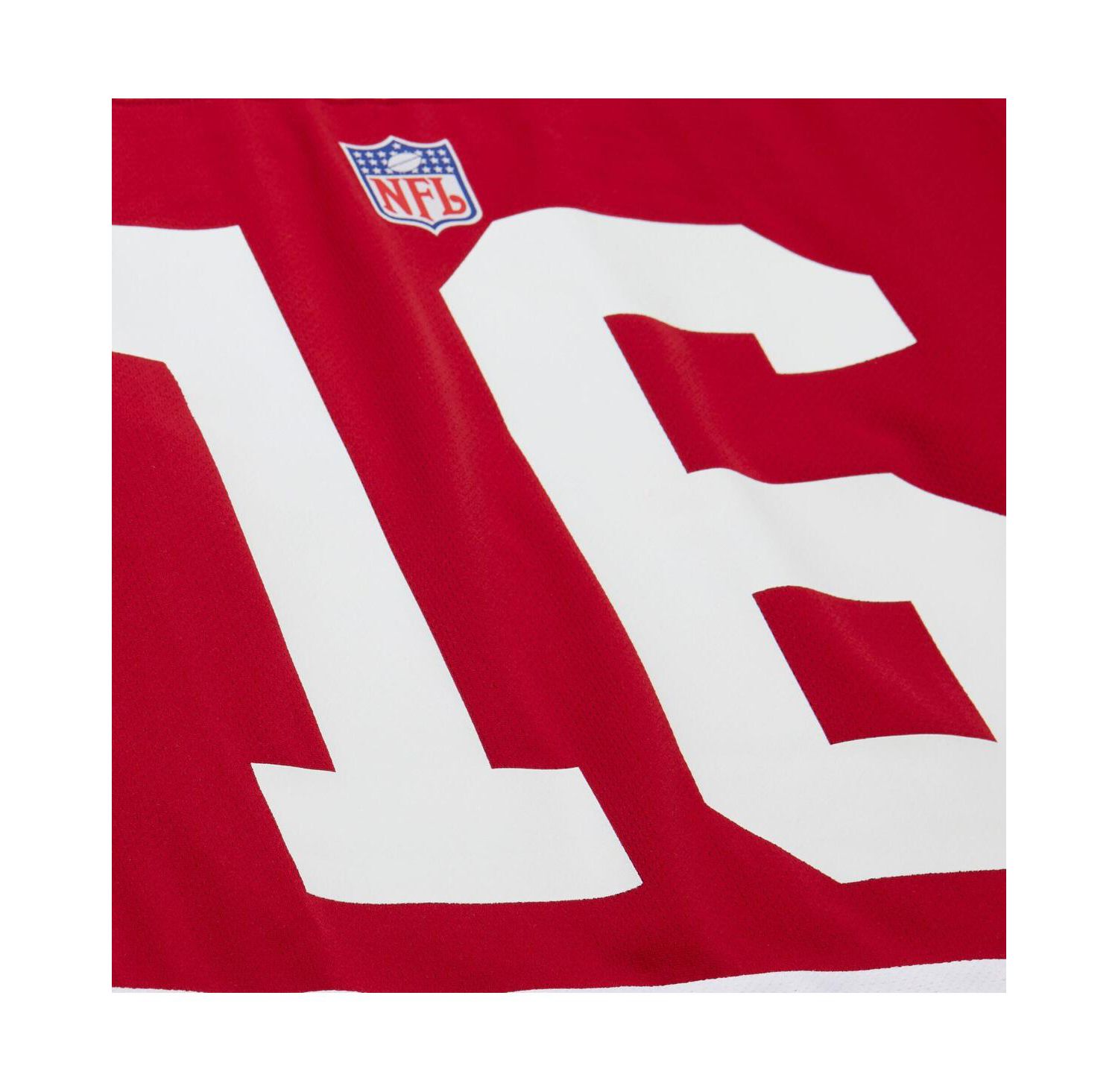 Men's Joe Montana Scarlet San Francisco 49ers Maxed Out Fashion Hockey Jersey