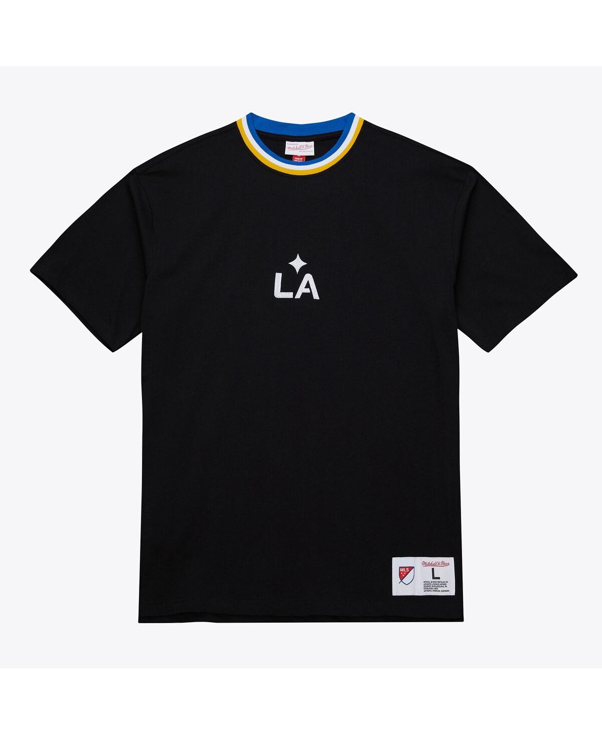 Mitchell & Ness Black La Galaxy Playmaker T-shirt In Black