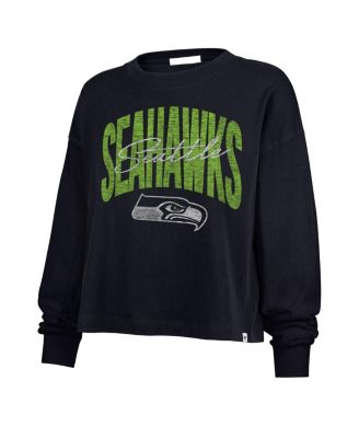Women's College Navy Seattle Seahawks Muse Sydney Long Sleeve T-Shirt