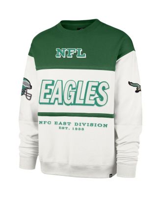 Men's Kelly Green/Cream Philadelphia Eagles Throwback Breeze Maximalist Sweatshirt