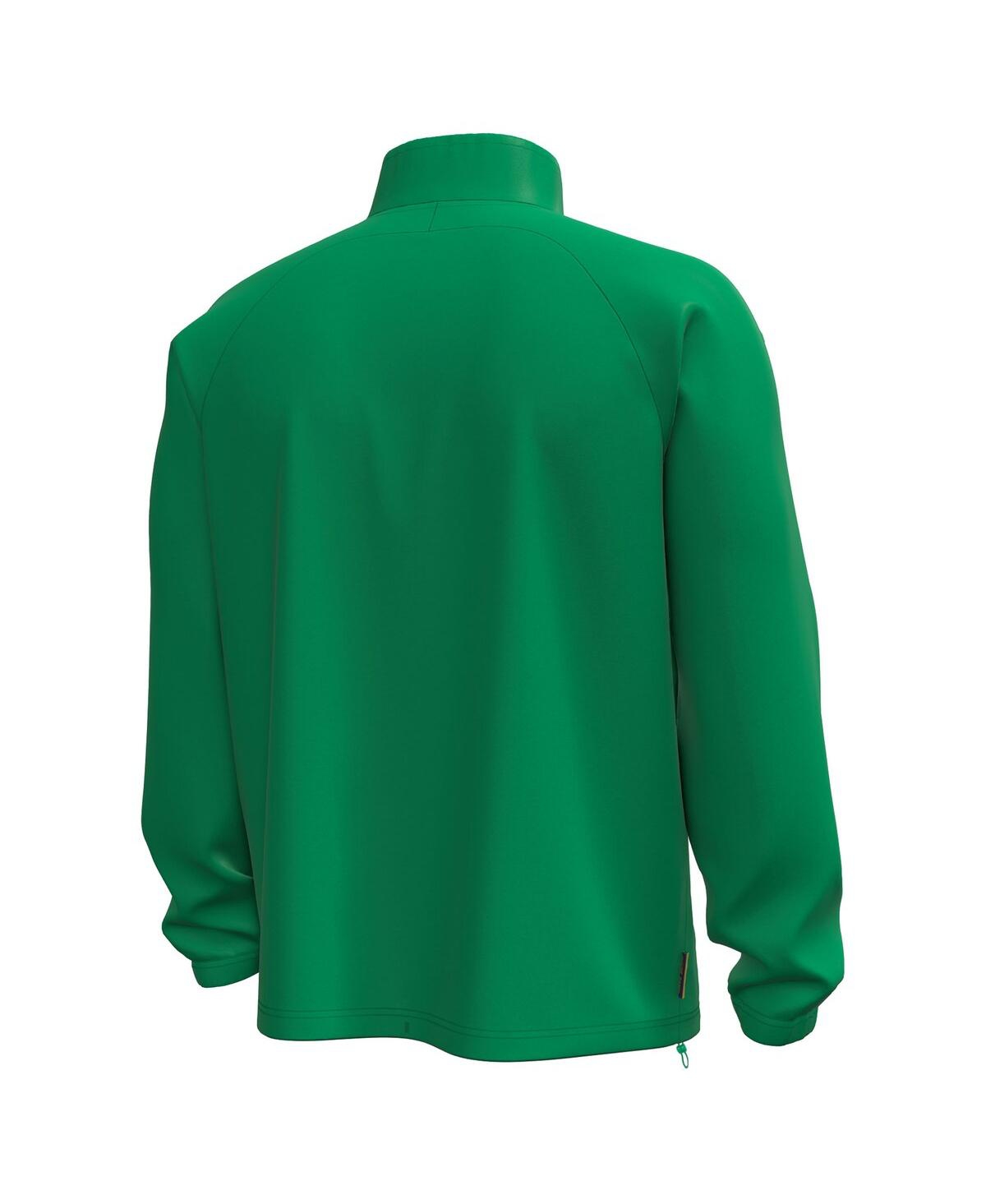 Under Armour Men's Green Notre Dame Fighting Irish Unstoppable Woven Anorak Storm Tech Half-zip Jacket In Green