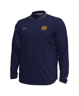 Men's Navy Notre Dame Fighting Irish Motivate Long Sleeve Quarter-Zip Jacket