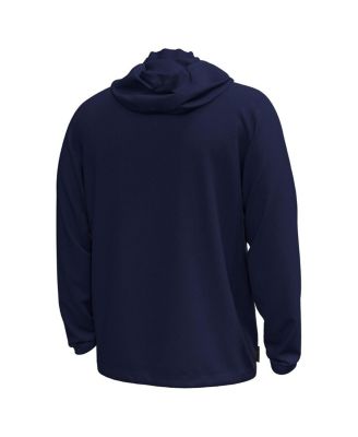 Men's Navy Notre Dame Fighting Irish Rival Stretch Woven Full-Zip Hoodie Jacket