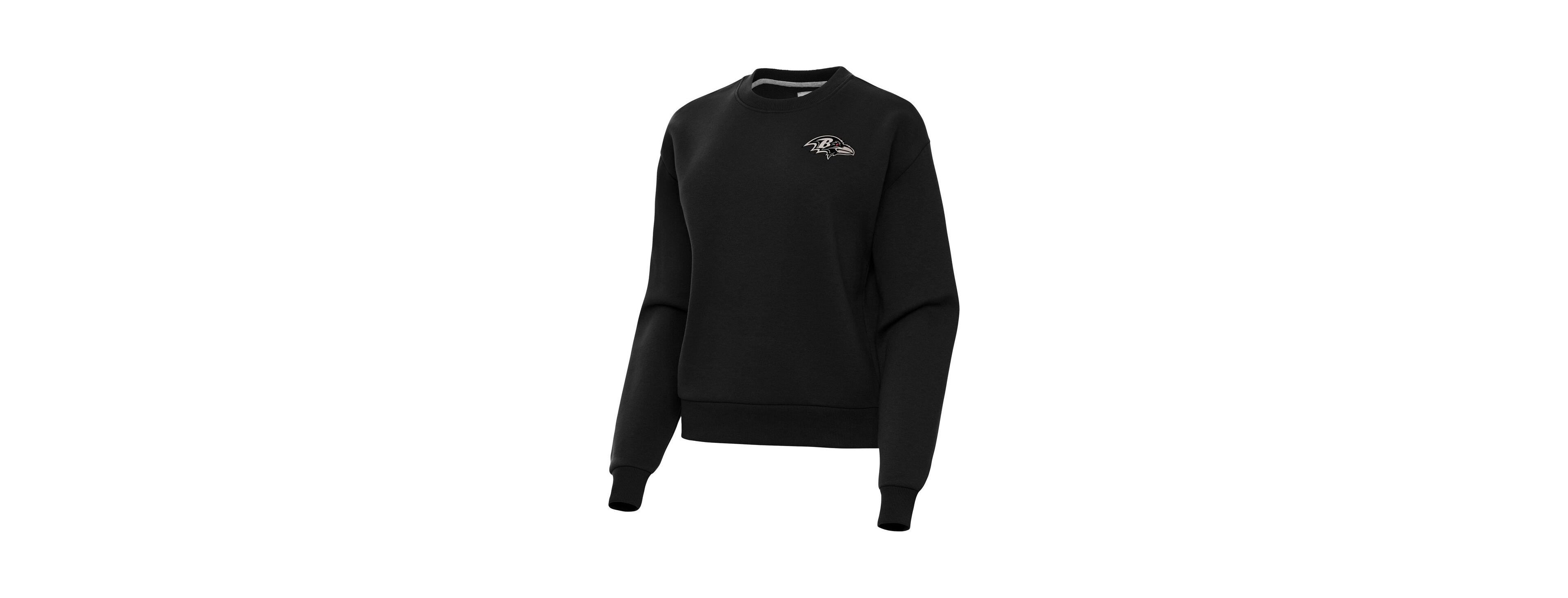 Antigua Women's Black Baltimore Ravens Victory Pullover Sweatshirt