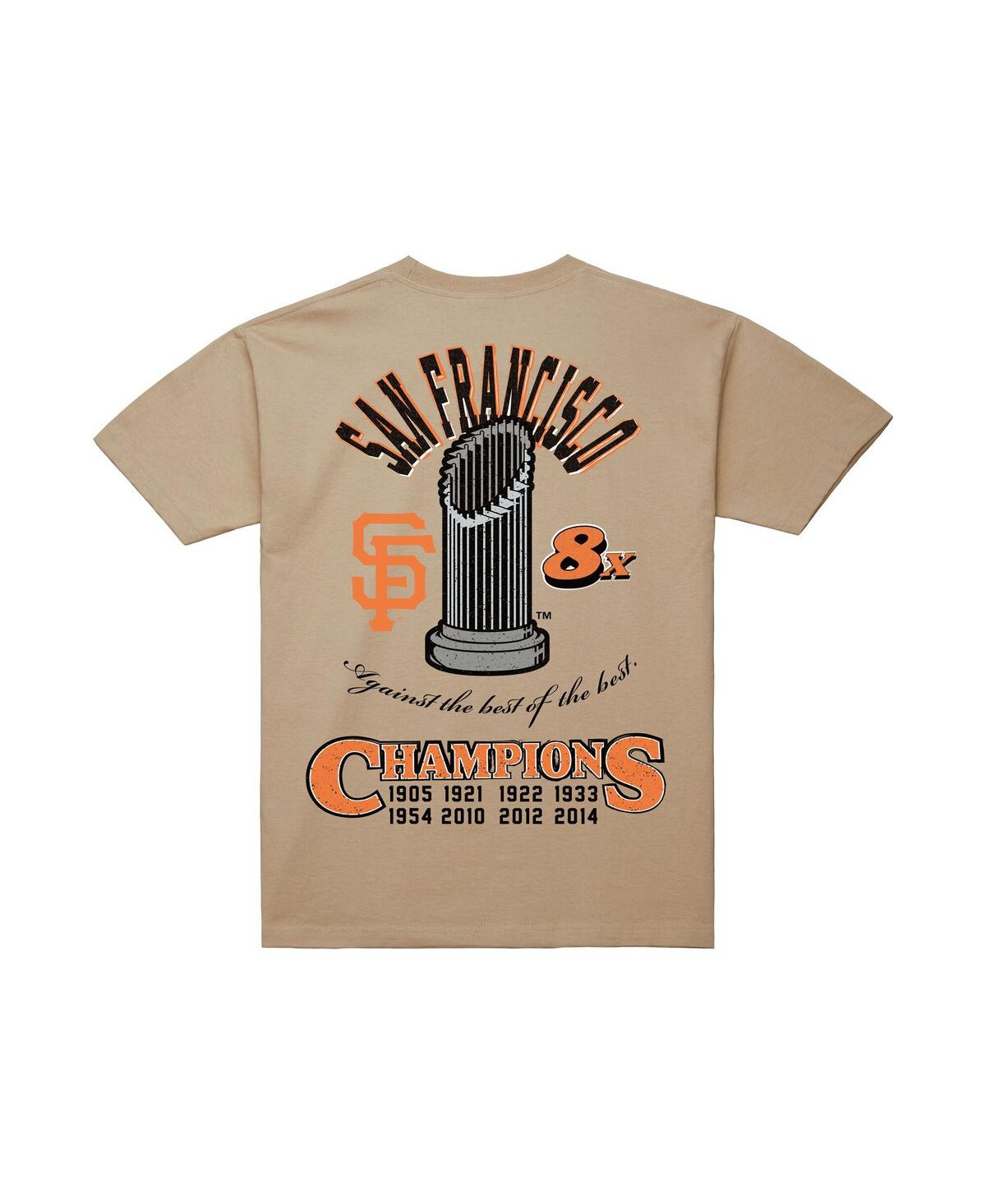 Mitchell & Ness Men'sâ Cream San Francisco Giants Legacy Defined T-shirt In Neutral