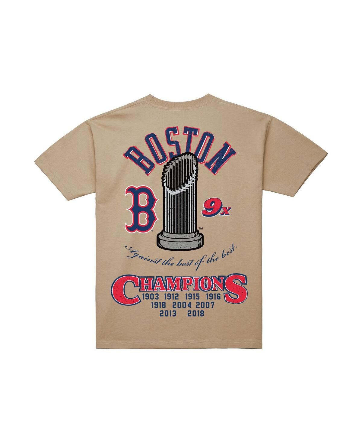 Mitchell & Ness Men'sâ Cream Boston Red Sox Legacy Defined T-shirt In Neutral