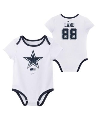 Baby Boys and Girls 3-Pack CeeDee Lamb Dallas Cowboys Name Number Bodysuit Set