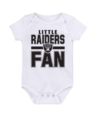Newborn 3-Piece Las Vegas Raiders Little Tike Bodysuit Set