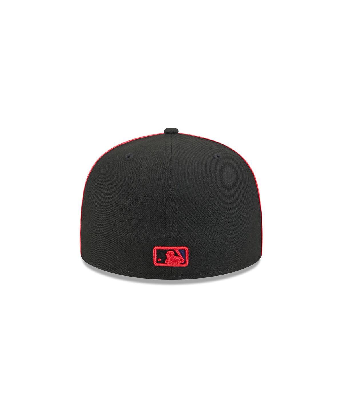 New Era Men's Black Texas Rangers Soutache 59fifty Fitted Hat In Black