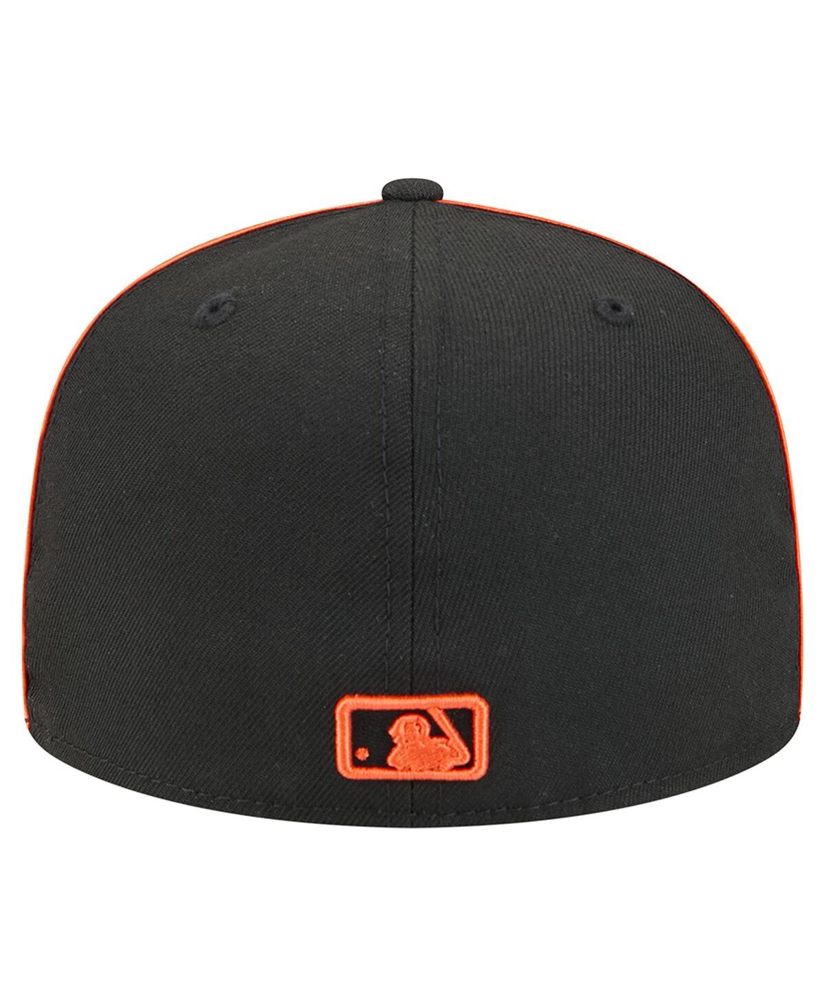 New Era Men's Black San Francisco Giants Soutache 59fifty Fitted Hat In Black