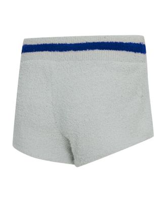 Women's 2-Piece Gray New York Giants Whitley Long Sleeve Hoodie Top and Shorts set