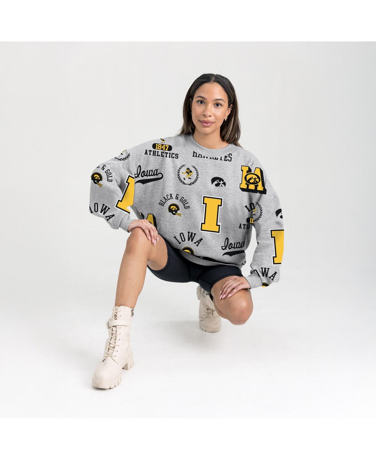 Gameday Couture Women's Gray Iowa Hawkeyes Always on Repeat Fleece Sweatshirt