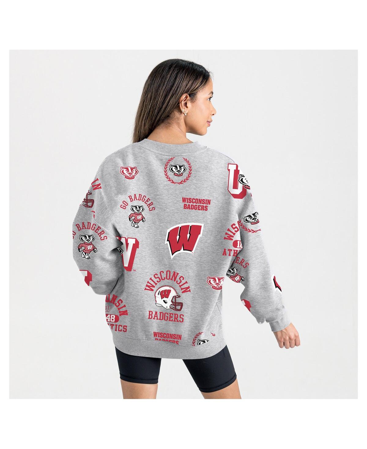 Gameday Couture Women's Gray Wisconsin Badgers Always On Repeat Fleece Sweatshirt In Gray
