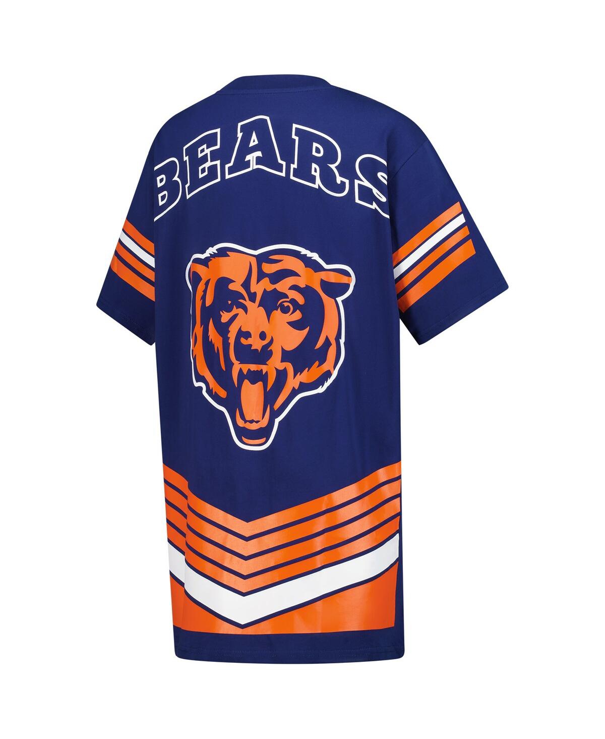 Gameday Couture Women's Navy Chicago Bears Perfect Score Vintage T-shirt Dress In Blue