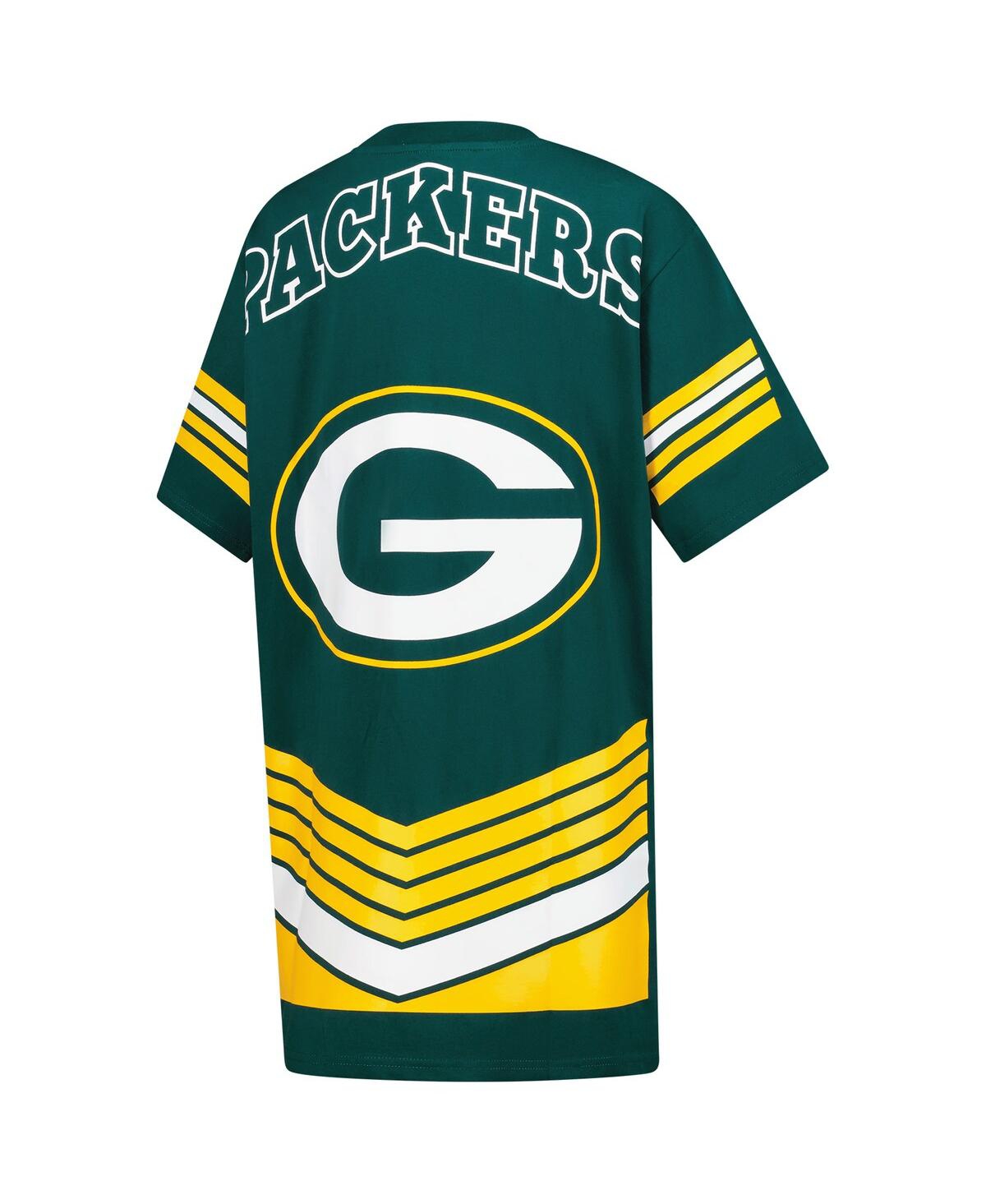 Gameday Couture Women's Green Bay Packers Perfect Score Vintage T-shirt Dress In Green